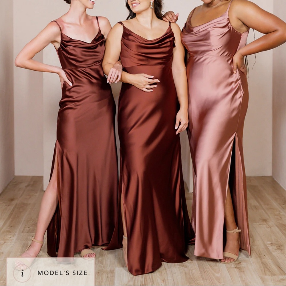 Revelry skye satin dress size 6